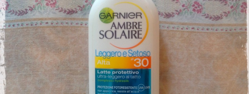 Garnier-leggero-setoso-latte-solare-spf-30-opinione-recensione-inci-ambre-solaire