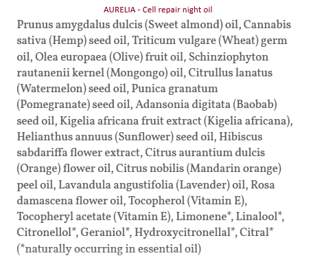 aurelia-inci-cell-repair-night-oil-opinione-recensione-probiotic-skincare