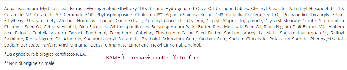 inci-kamelì-crema-viso-notte-effetto-lifting-opinioni-recensioni