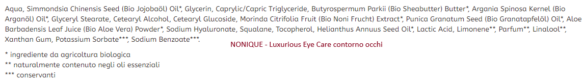 nonique-inci-luxurious-eye-cream-contorno-occhi-antiage-opinioni-recensione