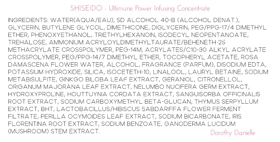 inci-shiseido-ultimune-power-infusing-concentrate-siero-opinione-recensione-ingredienti