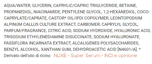 nuxe-super-serum-siero-ingredienti-opinioni-recensioni-inci